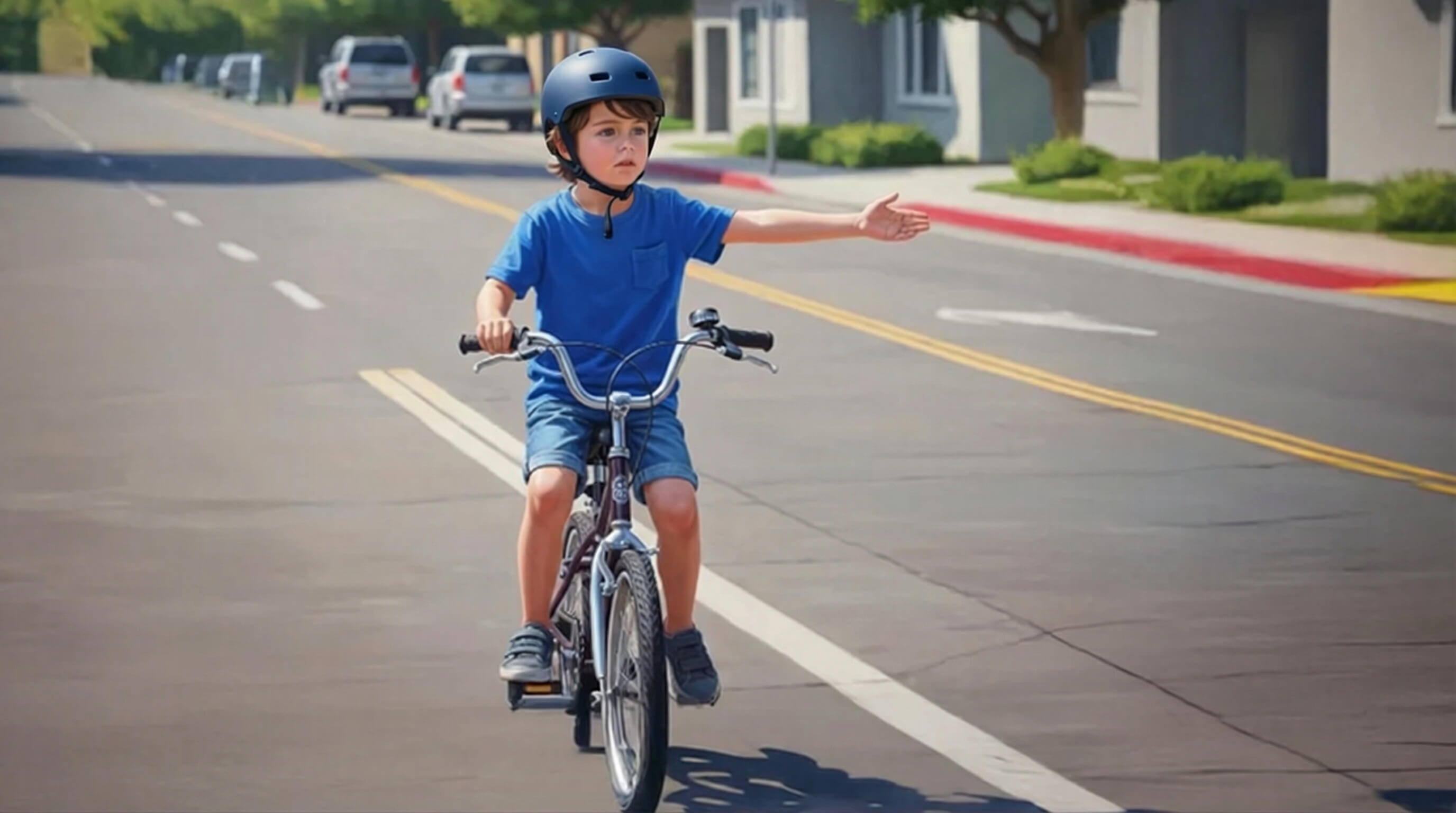 Okładka wpisu Zasady bezpiecznej jazdy rowerem po drodze. Jak sygnalizować manewry?