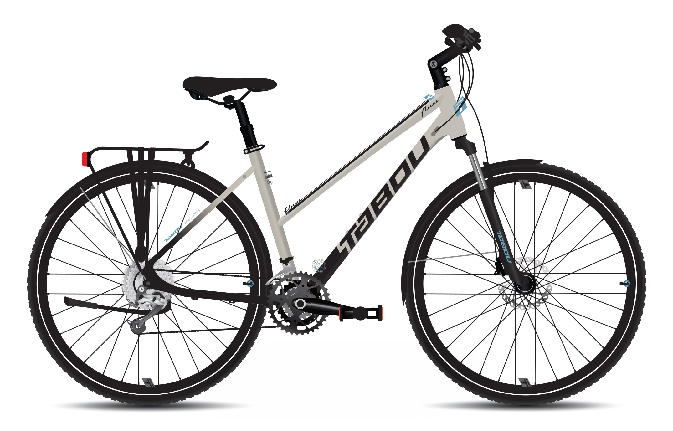 Rower crossowy damski TABOU FLOW 2 EQ W